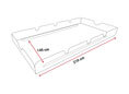 Hollywoodschaukel Sonnendach 210 x 145 cm Swingtex bordeaux