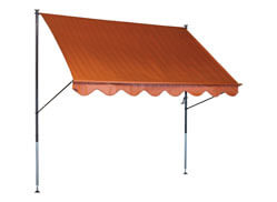 markise 5 x 5 m Outdoor-Markise, m, UV-Schutz, Pergola-Abdeckung mit kostenlosem Seil, ideal für Garten, Terrasse, Party, Hinterhof, Camping, hellgrau, Sonnensegel-Stangen-Set, 2,5 m, robuste Dachterasse Farbe:Dunkelblau (15 x 25)