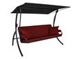 Elegance Joy Hollywoodschaukel (3-Sitzer) Design Joy bordeaux