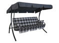 Trend Hollywoodschaukel (3-Sitzer) Design Frankfurt grau