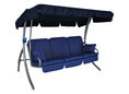 Comfort Hollywoodschaukel (3-Sitzer) Design Faro blau