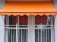Klemmmarkise Design Uni Orange Dralon