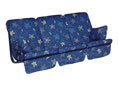 Exklusiv Schaukelauflage (3-Sitzer) Korfu blau
