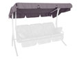 Sonnendach 210 x 145 cm Swingtex plum