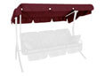 Sonnendach 210 x 145 cm Swingtex bordeaux