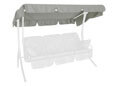 Sonnendach 210 x 145 cm Swingtex hellgrau