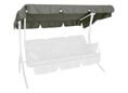 Sonnendach 210 x 145 cm Swingtex dunkelgrau