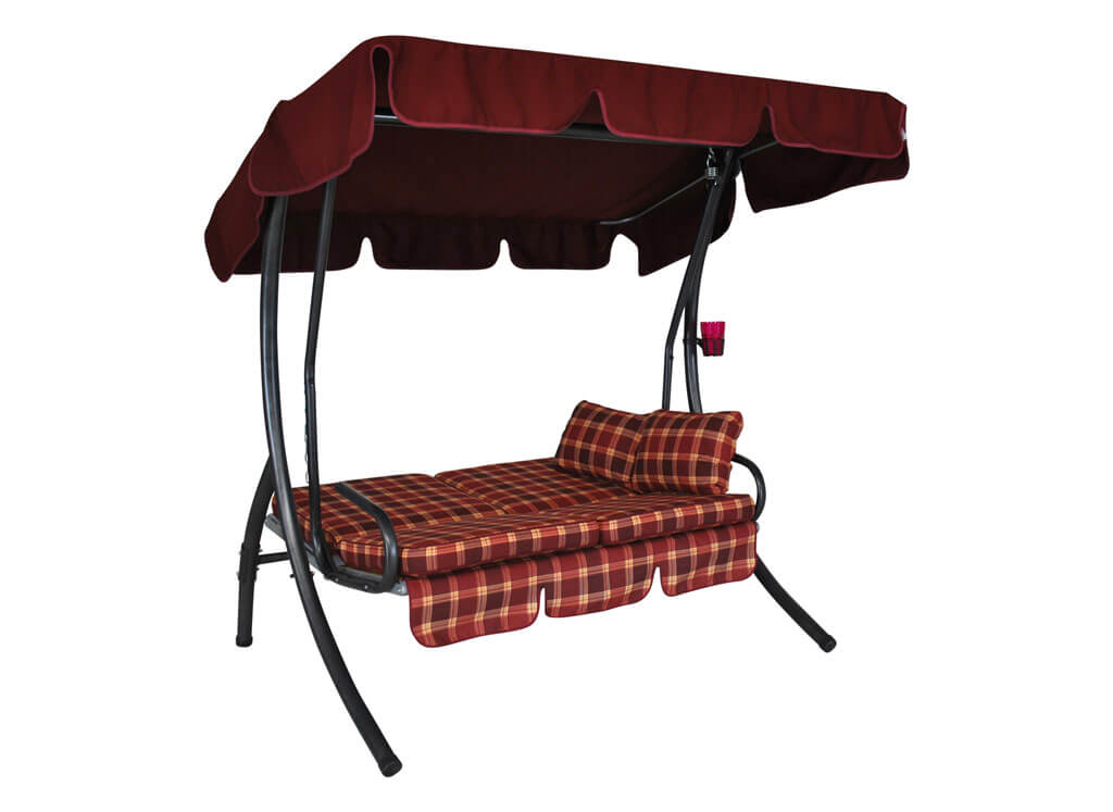ComfortBalkonSchaukel (2Sitzer) Design Rio bordeaux