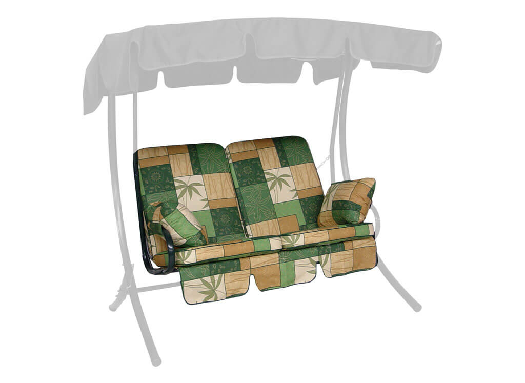 Exklusiv Balkon Schaukelauflage (2-Sitzer) Mexiko grün