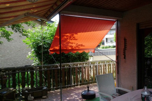 Klemmmarkise Design Uni Orange PE